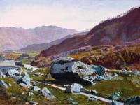 Grimshaw, John Atkinson - Bowder Stone Borrowdale